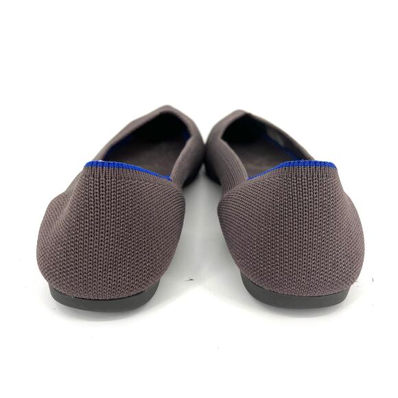 Rothy's Gray Blue The Point Pointed Toe Fabric Casual Ballet Flats (7.5) - Picture 4 of 9